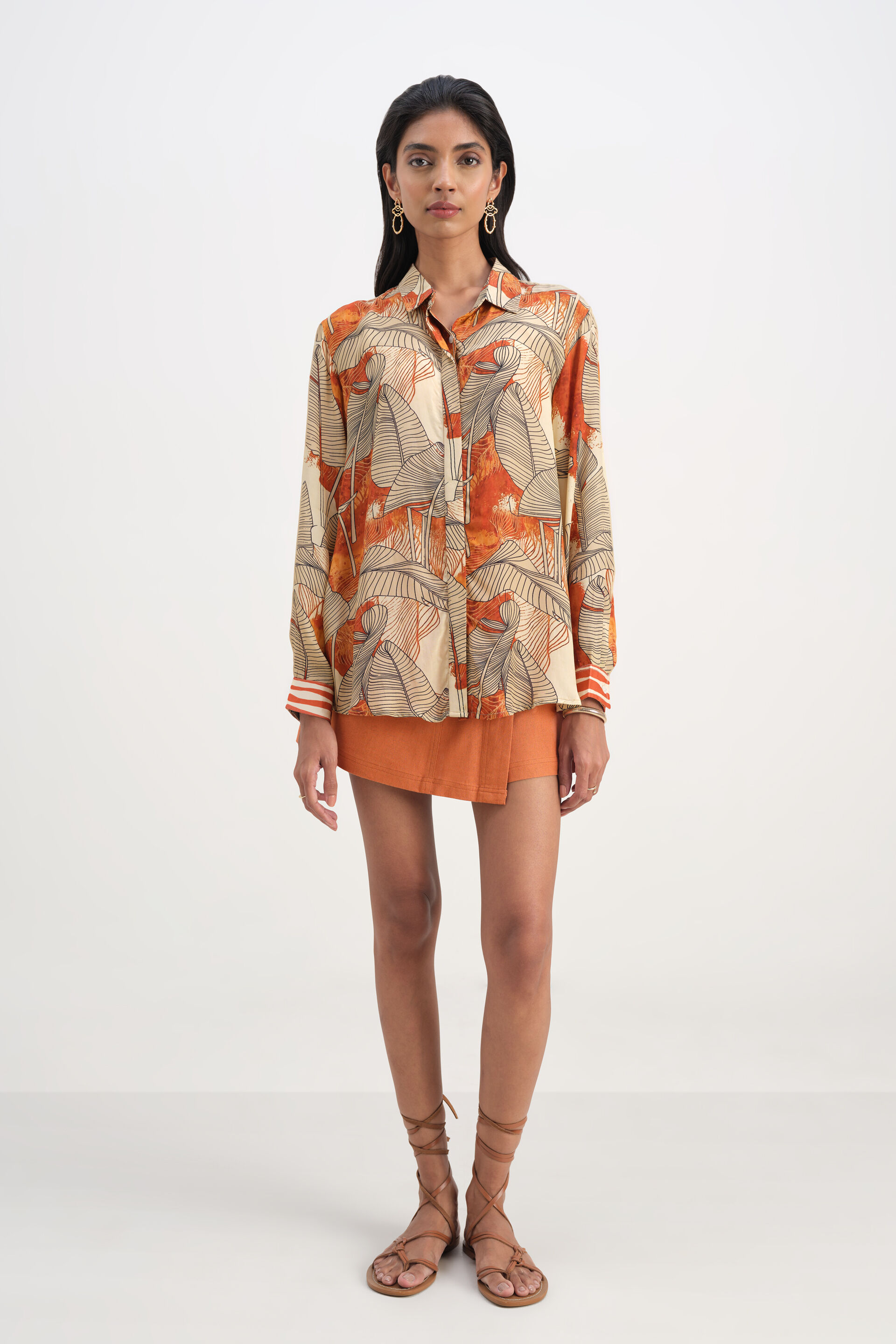 Tuscan Tan Top, Orange, image 2
